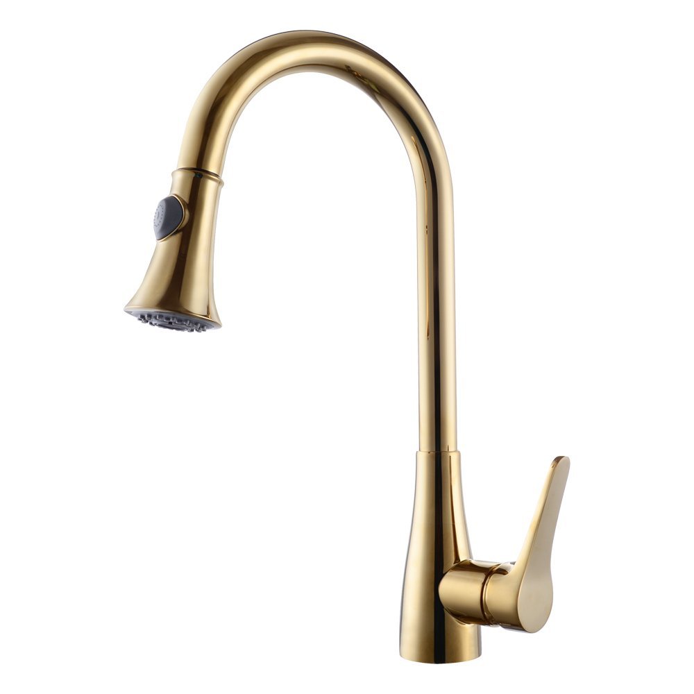 Lisbon Kitchen Sink Faucet with Pullout Sprayer